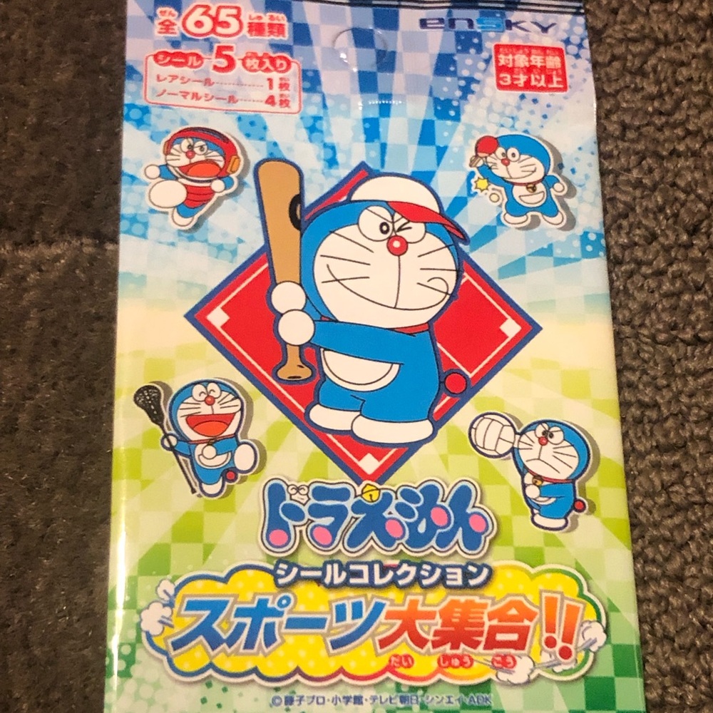 Doraemon Sports Sticker / Seal Blind Bag / Pack Japan Exclusive Kawaii Mascot